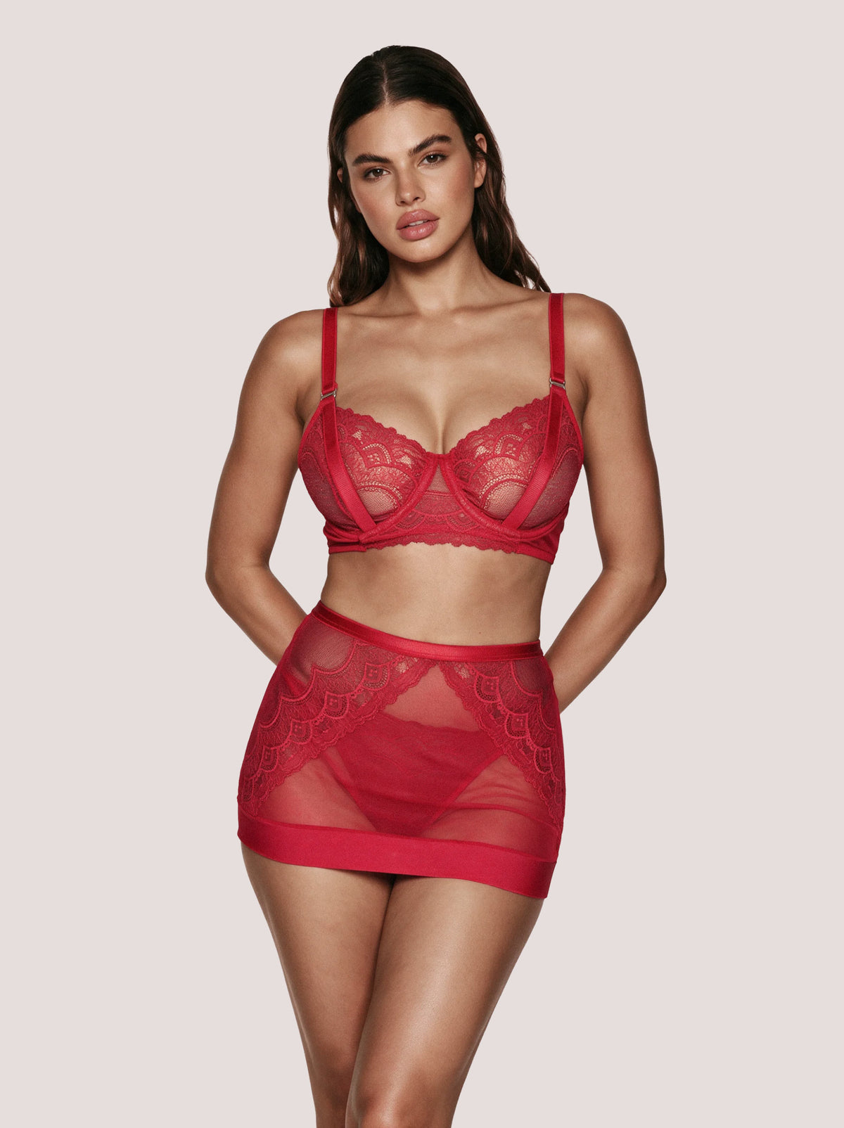 Adelie Garter Skirt Set