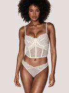Akeila Ecru Lace Corset Set