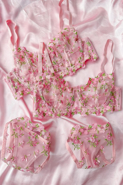 Barbie Floral Pink Bra Set