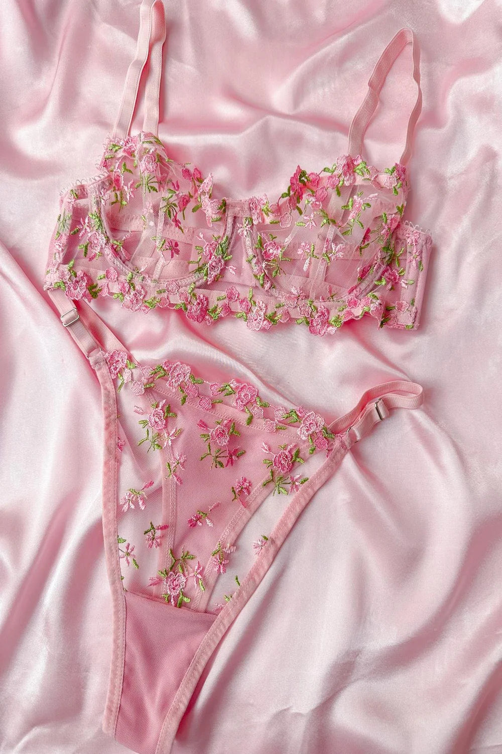Barbie Floral Pink Bra Set
