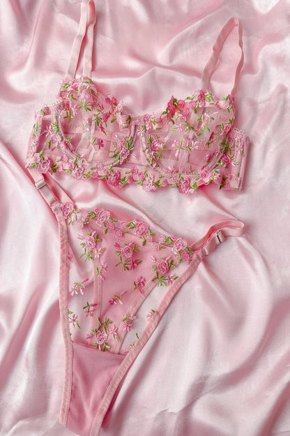 Barbie Floral Pink Bra Set