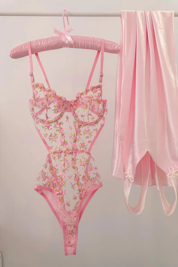Barbie Floral Pink Bodysuit