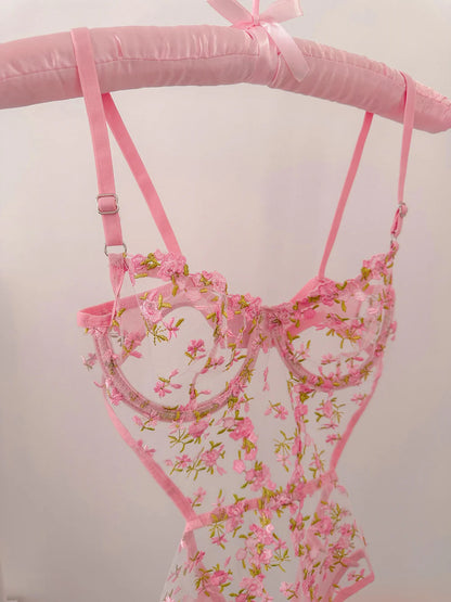 Barbie Floral Pink Bodysuit