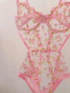 Barbie Floral Pink Bodysuit