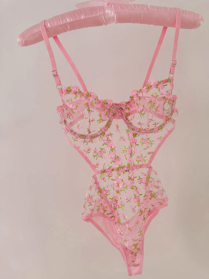 Barbie Floral Pink Bodysuit