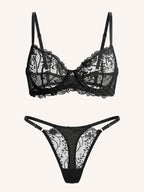 Black Swan Bra Set