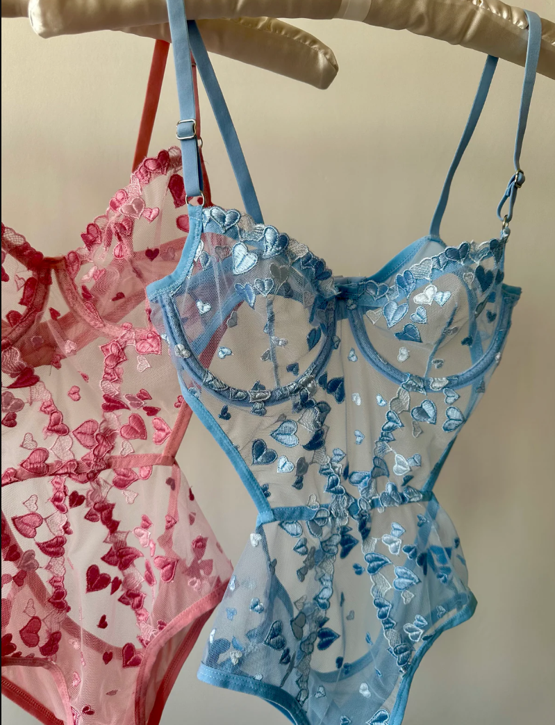 Sweetheart Blue Bodysuit