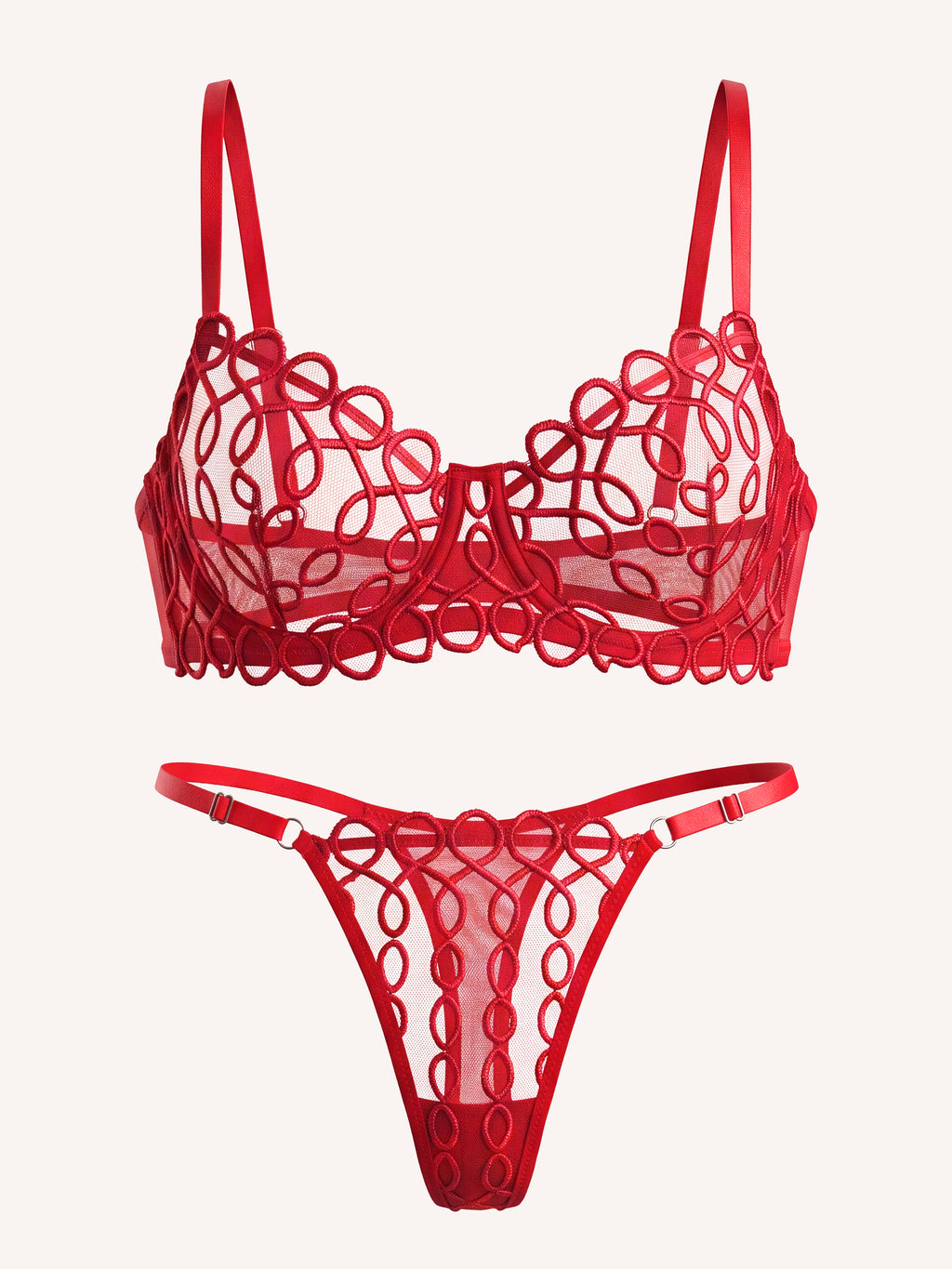 Red Scarlett Lingerie Set