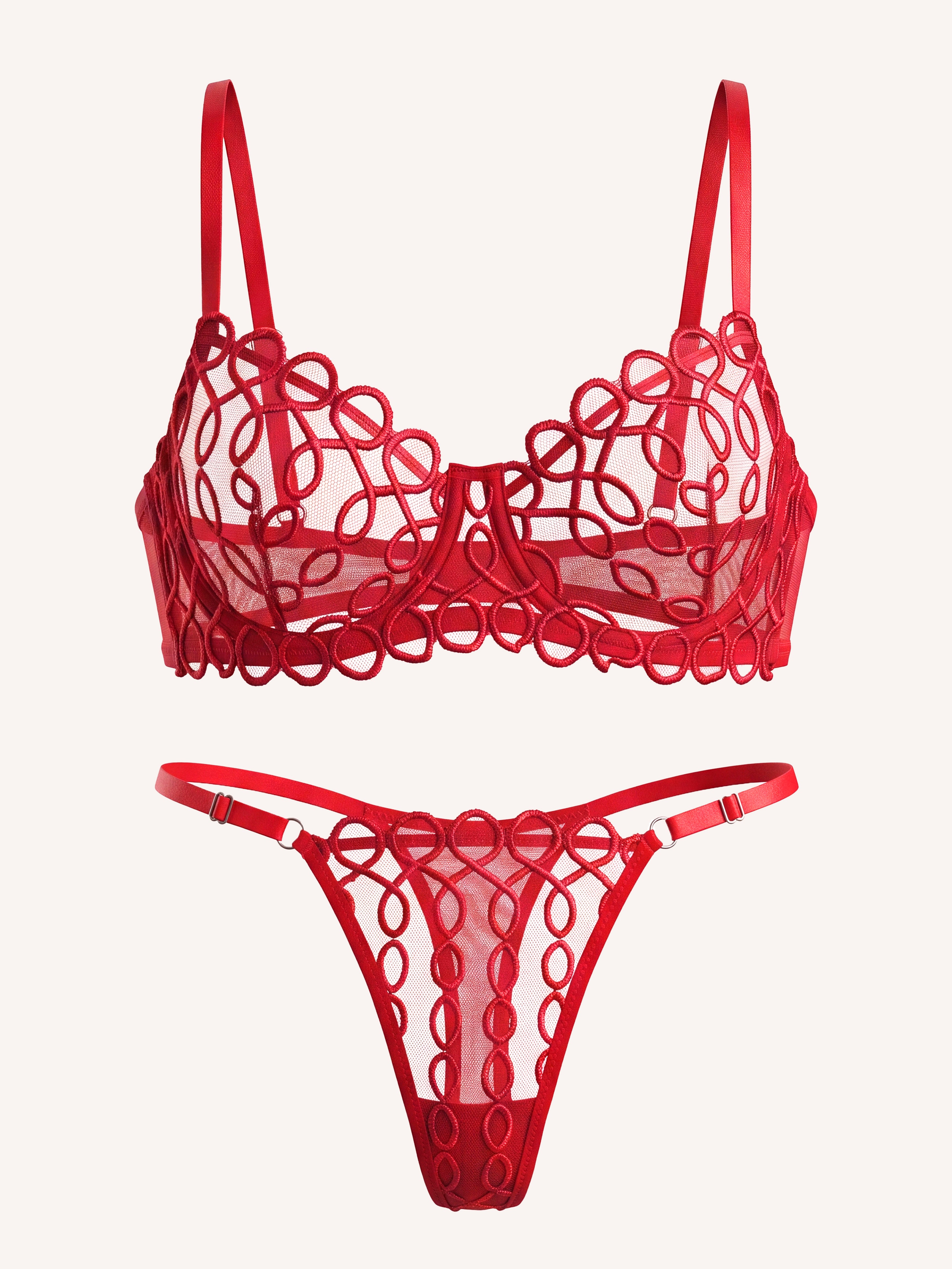 Red Scarlett Lingerie Set