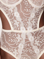 White Swan Ecru Bodysuit