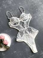 White Swan Ecru Bodysuit